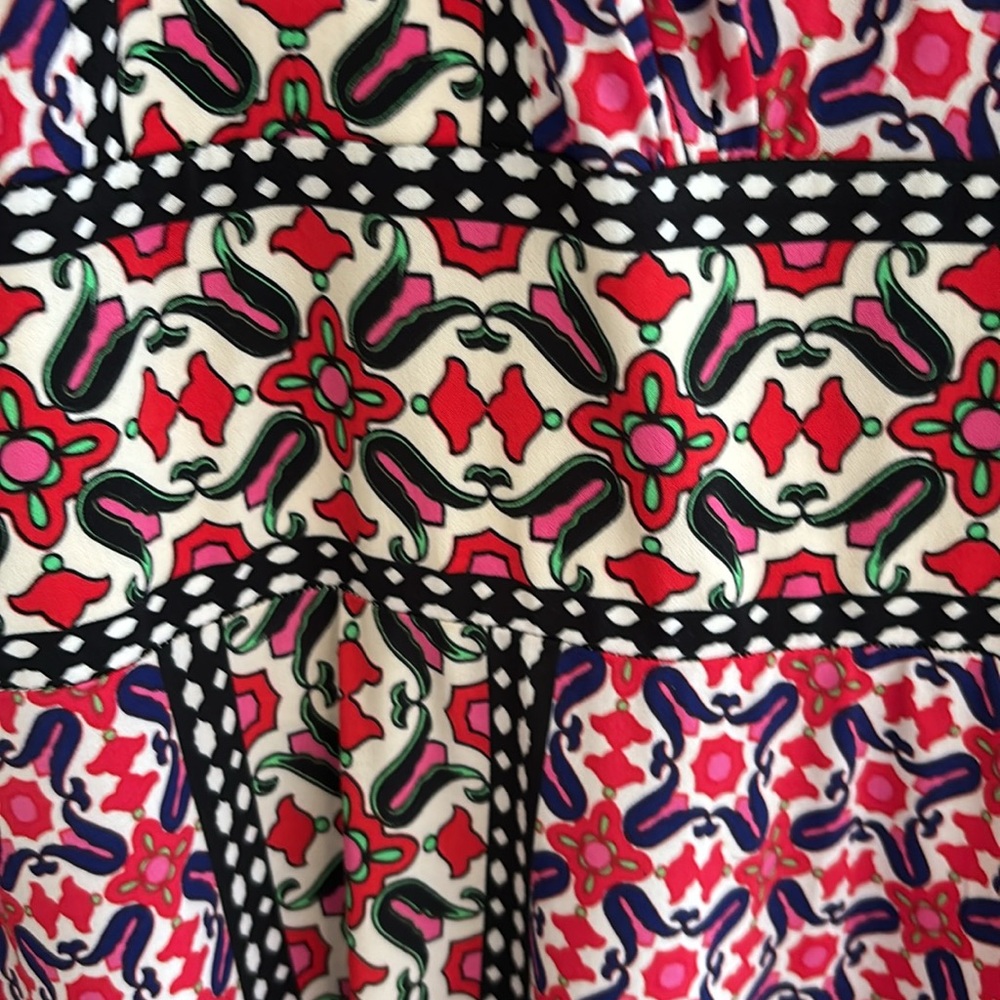 SOLD London Times sleeveless multicolored midi dress size 6 - Picture 3 of 4